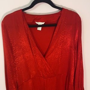 H&M Red Snake Skin Dress! Size 12